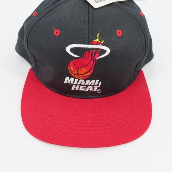VTG Miami Heat NBA Official Drew Pearson Embroidered Flaming Basketball Cap NEW - Picture 2 of 12